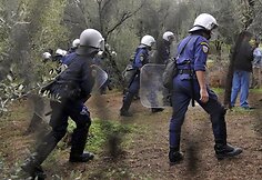 Protestas prie Akropolio Atėnuose