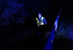 Netoli Jonavos ie&scaron;komas po avarijos pabėgęs automobilio su airi&scaron;kais numeriais vairuotojas