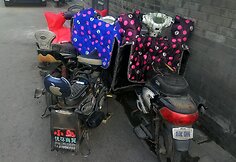 Motoroleriai &ndash; mėgstama pekiniečių transporto priemonė.
