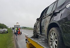 Dviejų BMW avarija netoli Kryžkalnio