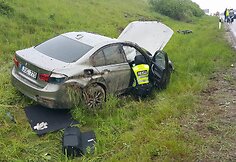 Dviejų BMW avarija netoli Kryžkalnio