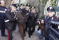 Vedamas sulaikytasis Pasquale Russo.