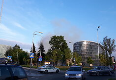 Gaisras Lvovo gatvėje Vilniuje