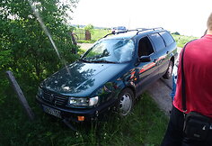 Dviratininkės ir automobilio susidūrimas Veiviržėnuose