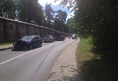 Avarija ties smegduobe Rasų gatvėje