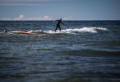 Preiloje vyksta nemokama banglenčių sporto stovykla &bdquo;Surf Camp&ldquo;