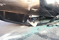 Vilniuje apvirto &bdquo;Toyota Auris&ldquo; automobilis