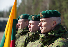 Lengvosios pėstininkų brigados „Aukštaitija“ kovinės vėliavos įteikimo ceremonija