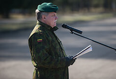 Lengvosios pėstininkų brigados „Aukštaitija“ kovinės vėliavos įteikimo ceremonija