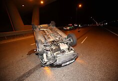 Prie Vilniaus du automobiliai susidūrė su briedžiu.