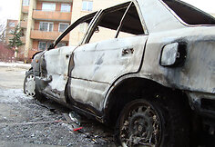 Sudegęs automobilis