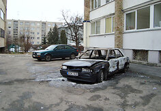 Sudegęs automobilis