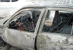 Sudegęs automobilis