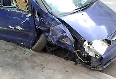 Sudaužytas automobilis