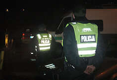 Policininkai įvykio vietoje
