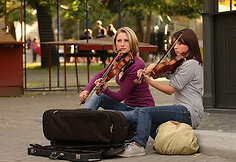 Smuikų muzika Pilies g.