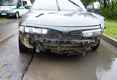 Įžūlaus vairuotojo automobilis