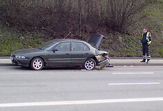 „Škoda“ ir „Mitsubishi“ susidūrimas