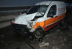 Sudaužytas automobilis „Renault“