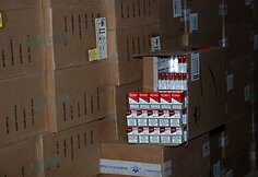 Kontrabandinių cigarečių sandėlis