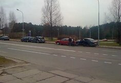 Avarijos vieta iš ryto