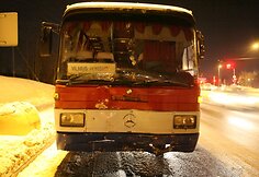 Į avariją patekęs autobusas