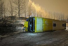 Avarija įvyko visai greta autobusų parko