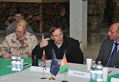 ISAF vado apsilankymas lietuvių stovykloje