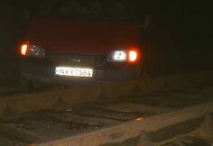 Mikroautobusas ant bėgių