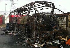 Londone sudegęs autobusas