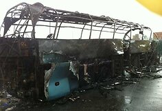 Londone sudegęs autobusas