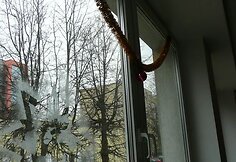 Studentų dekoruotas MIF`o langas. 