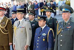 Ceremonijoje dalyvavo užsienio šalių atašė.