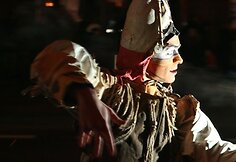 Prancūzų gatvės teatro aktorių eisena