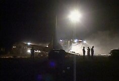 Sekmadienio vakarą Kirgizijoje, Biškeko oro uoste lėktuvas sėkmingai nebenusileido.