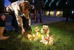 Akcijos akimirka prie Generalinės ir Vilniaus apygardos prokuratūros pastato