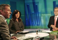 J.Haideris diskuskutuoja televizijos laidoje.