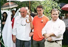 George Kerdikošvili, Petras Auštrevičius ir Mantas Adomėnas