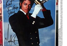 Popžvaigždės Michaelo Jacksono plakatas