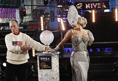Niujorko meras Michaelas Bloombergas ir Lady Gaga