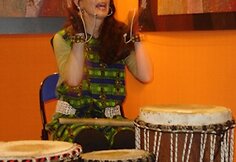 Grupė „Amafrica“ muzikantė