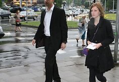 Algis Greitai su įdukra Marija