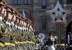Rusijos karių paradas Maskvos Raudonojoje aikštėje