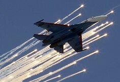 Rusijos karinės aviacijos pasirodymas padangėje