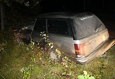 Sprukusio kontrabandininko automobilis
