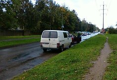 VW Transporter, kuriuo buvo gabenamos kontrabandinės cigaretės