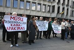 Protesto akcijos akimirka