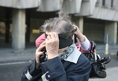 Protesto akcijos akimirka