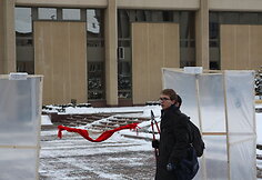 Studentų protesto akcija