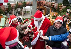 &Scaron;iauliai pasiekė didžiausio kalėdinio vainiko rekordą. 